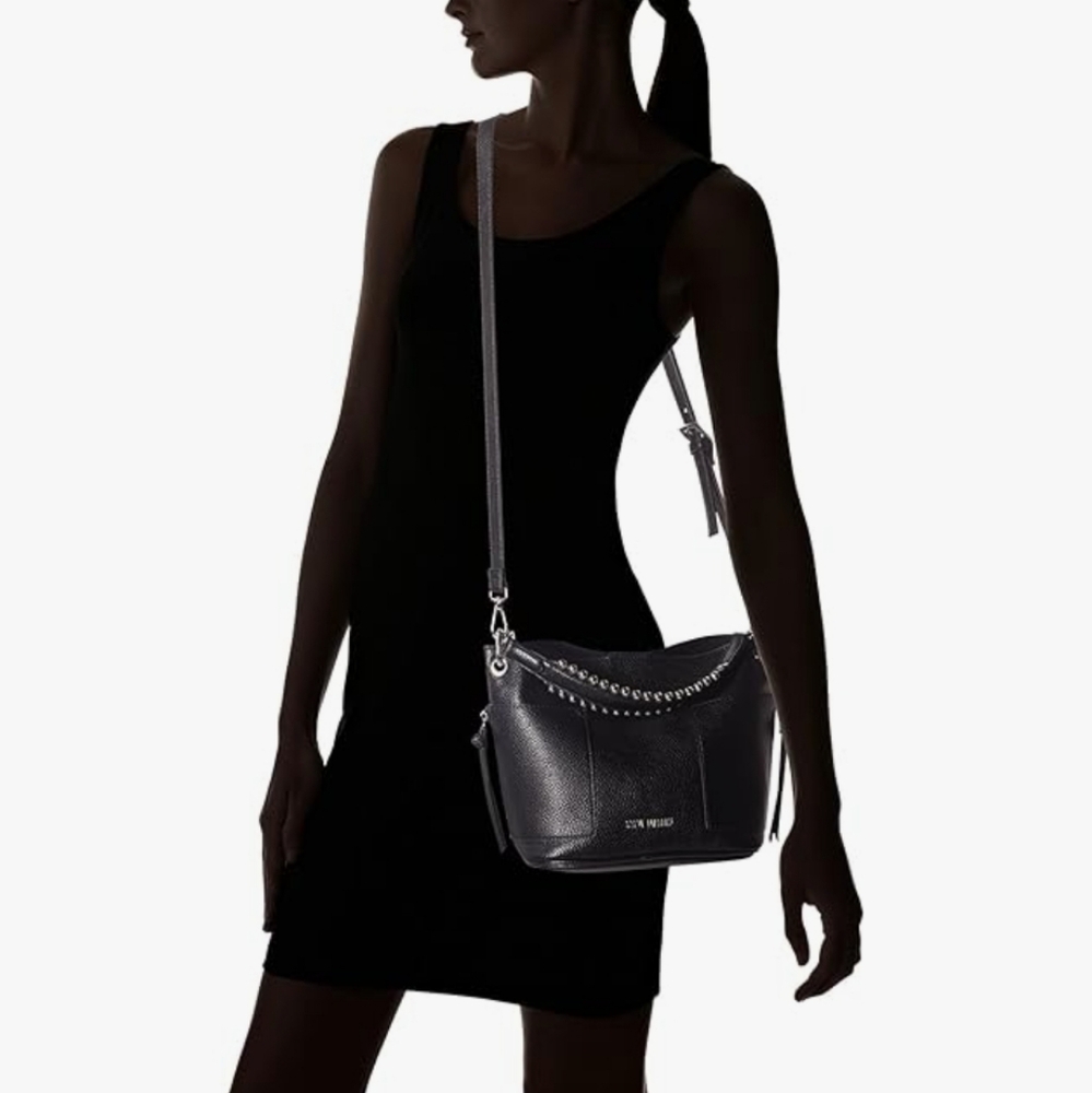 Steve Madden Crossbody Bag Bsammy Handbag Black Studded